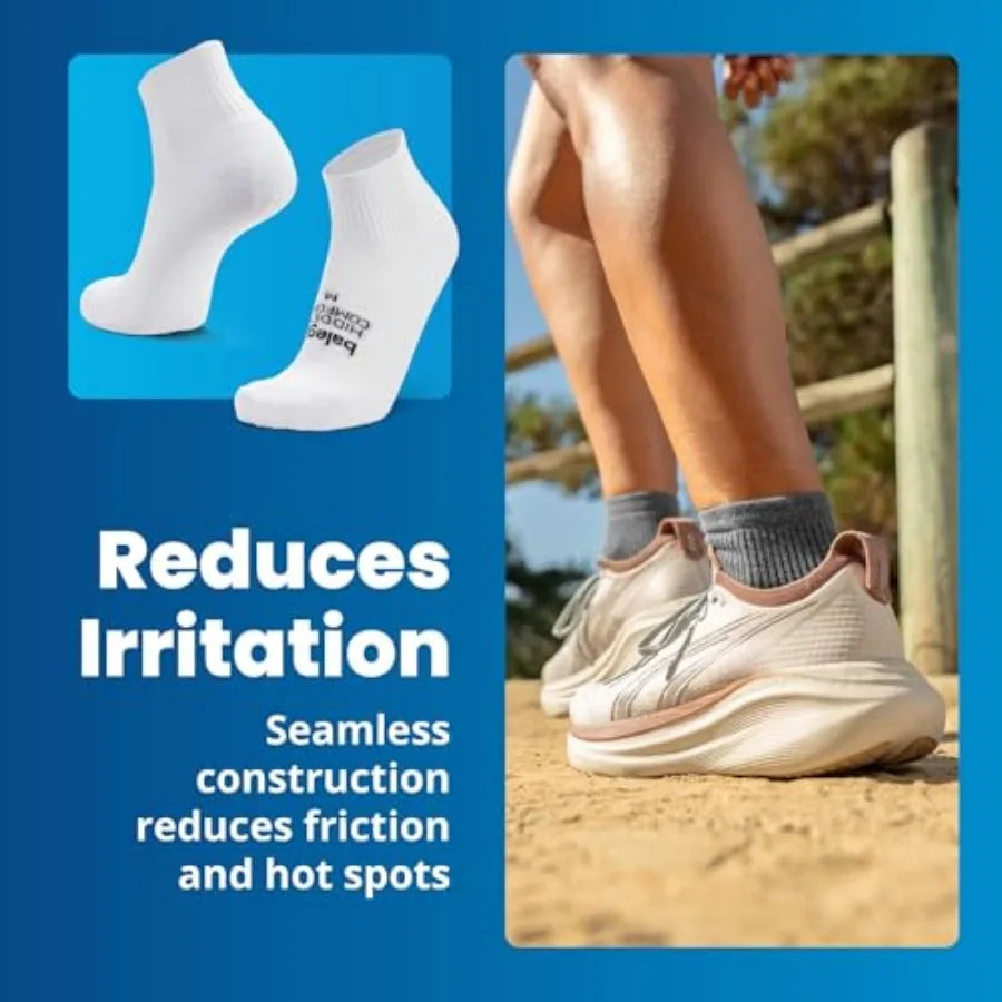 Hidden Comfort Quarter Performance Athletic Running Socks for Men and Women