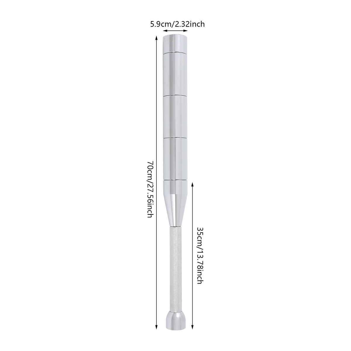 Adjustable Clubbell 6.6-22 Lb Solid Steel For Grip