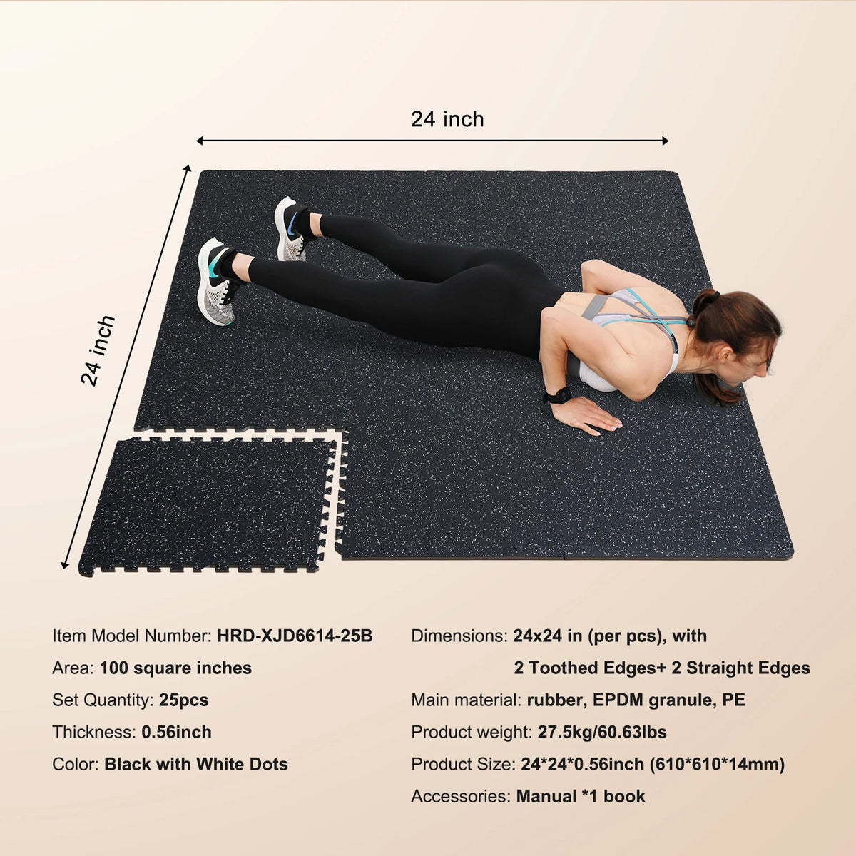 Succebuy Interlocking Rubber Foam Floor Mats For Gym Home