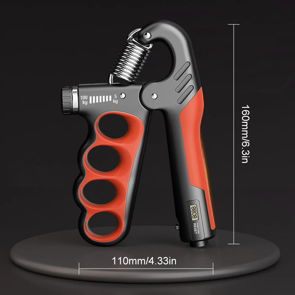 Adjustable Ergonomic Hand Grip Strengthener With Resistance Counter
