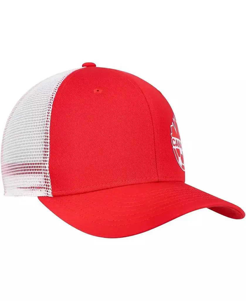 Nike Men's Red Canada Soccer Classic 99 Trucker Snapback Hat Sports Running Cap Headwear