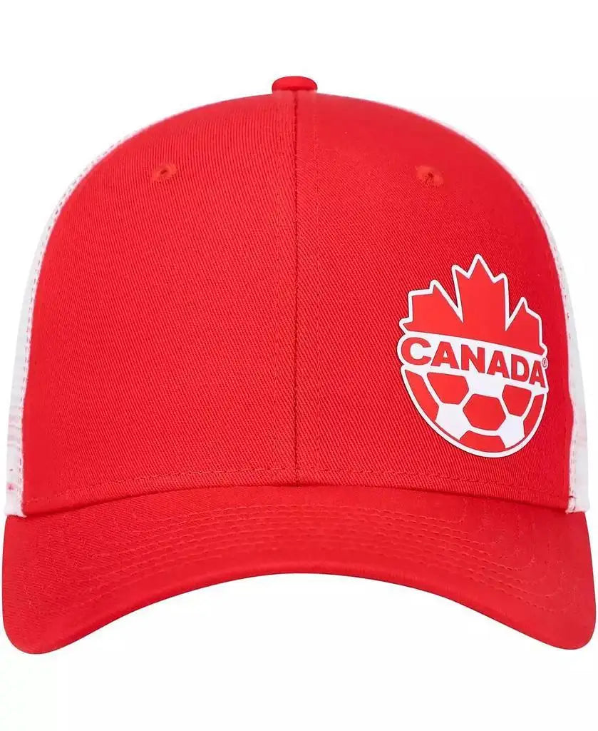 Nike Men's Red Canada Soccer Classic 99 Trucker Snapback Hat Sports Running Cap Headwear