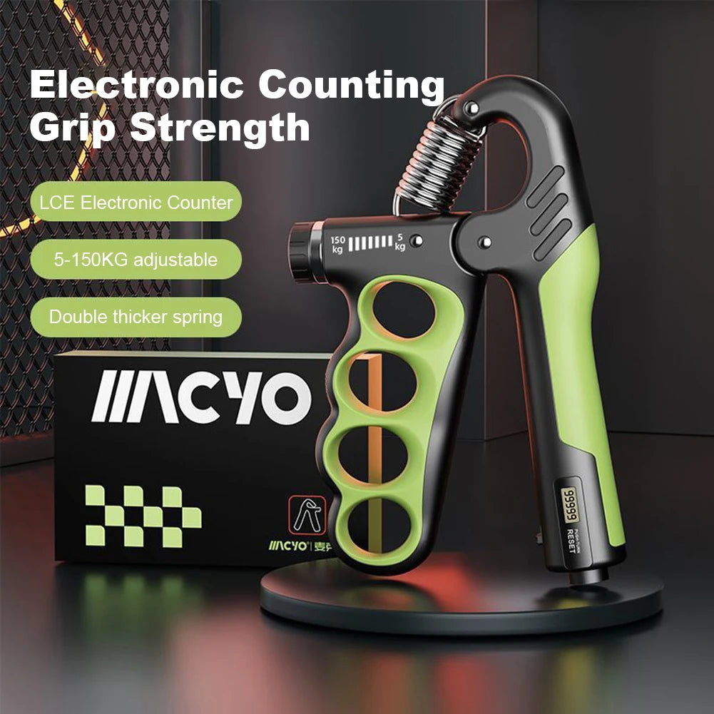 Adjustable Ergonomic Hand Grip Strengthener With Resistance Counter
