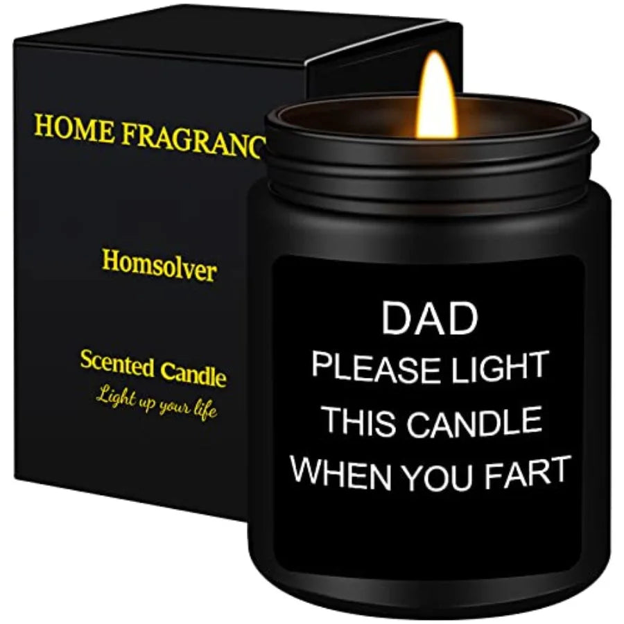 Gift for Dad, Fathers Day Christmas Birthday Dad Gifts from Daughter Son - Sandalwood Scented Candle 7OZ