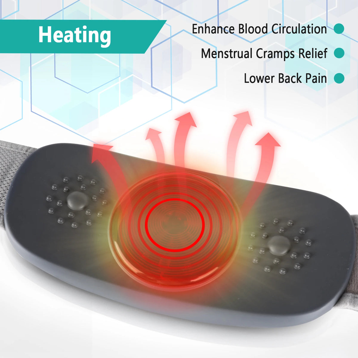 Wireless Slimming Belt Abdominal Massager With 4 Vibration Modes Heating