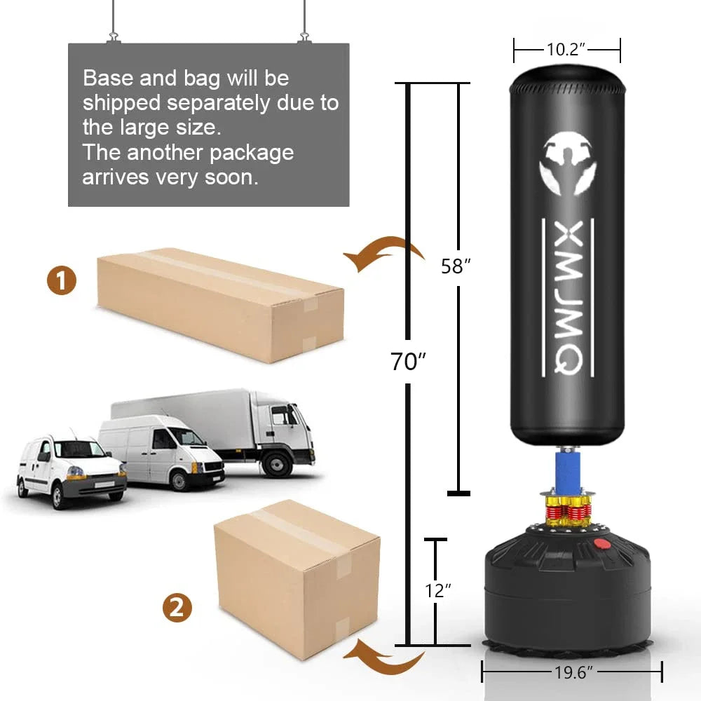 Lekaro Standing Boxing Post With Gloves And Suction Cup