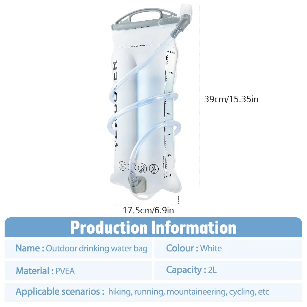 BPA Free PEVA Hydration Bladder Water Reservoir For Outdoor Sports