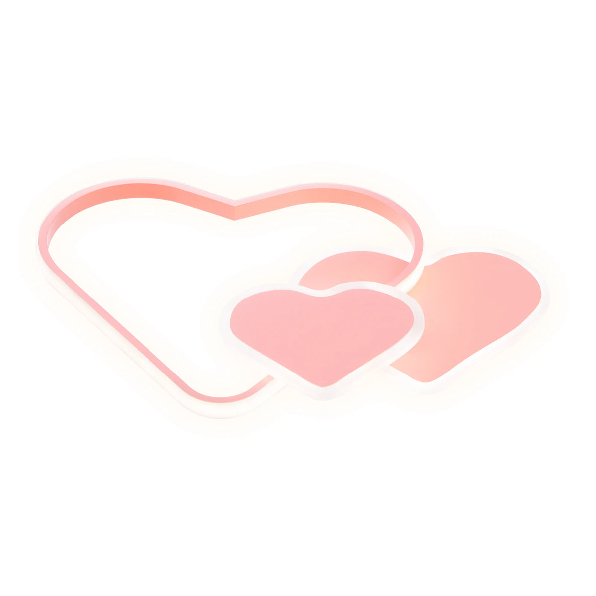 Heart Shaped LED Ceiling Lamp With Remote 36W 3000K-6000K Bedroom