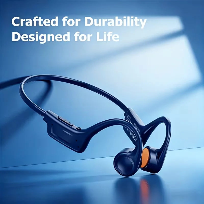Wireless Bone Conduction Headphones With Microphone And Bluetooth 5.3