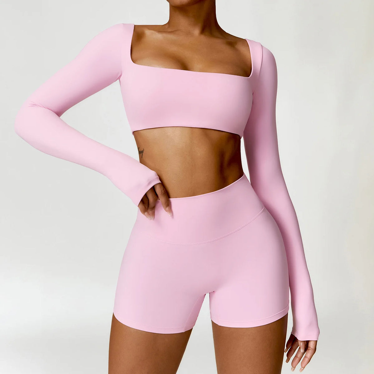 Hearuisavy Women Quick Dry Two Piece Yoga Fitness Athletic Set