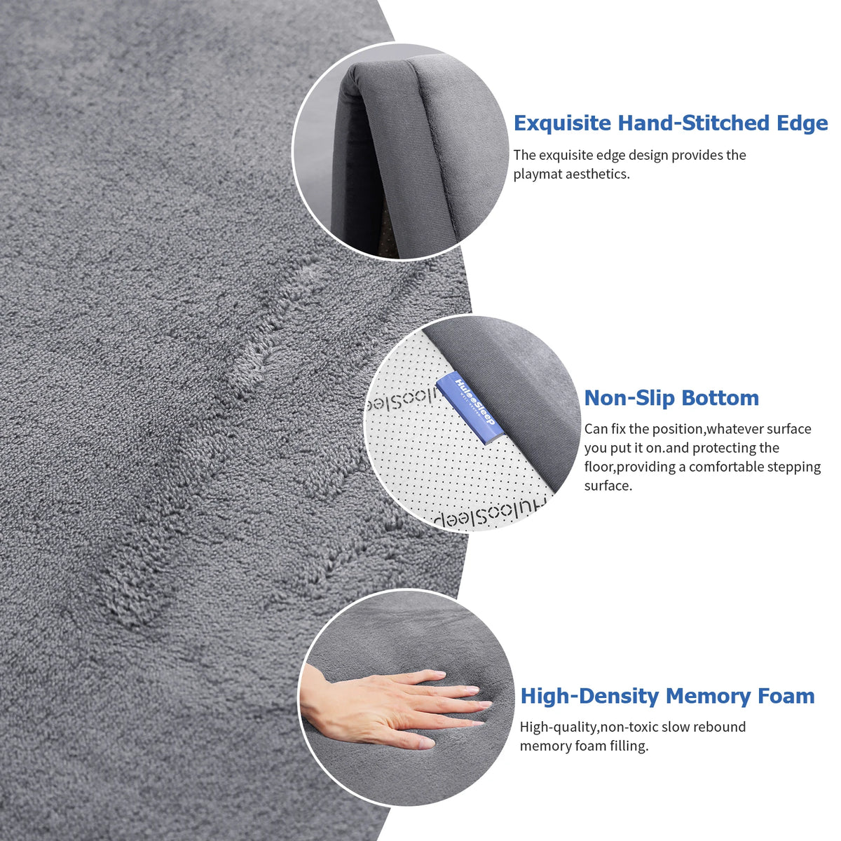 PaPaMat Memory Foam Playpen Mat With Non Slip Living Room