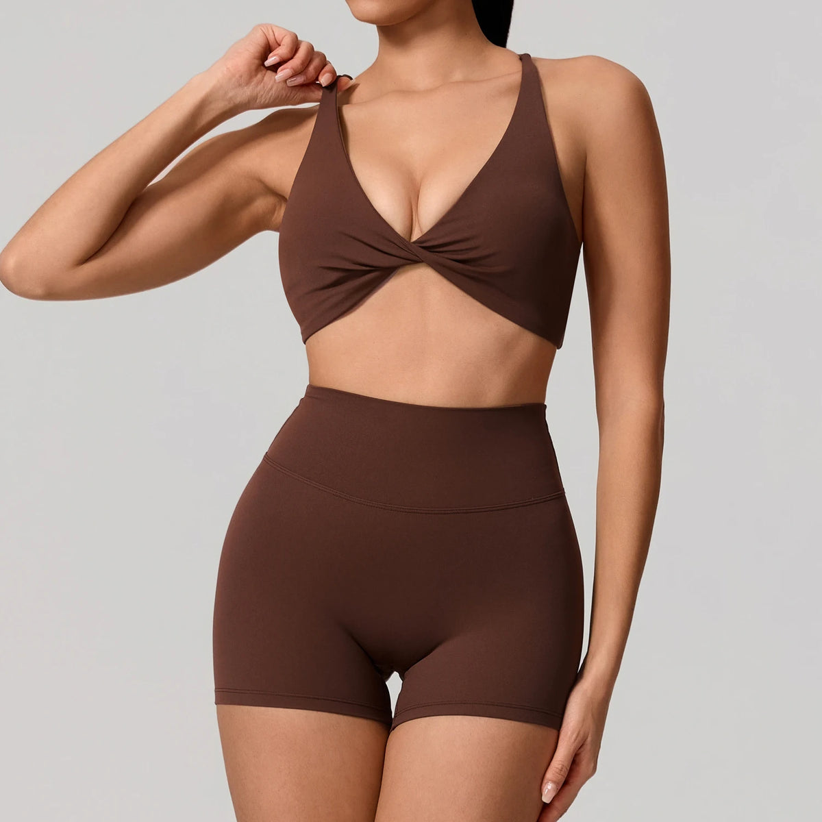 Hearuisavy Women Quick Dry Two Piece Yoga Fitness Athletic Set