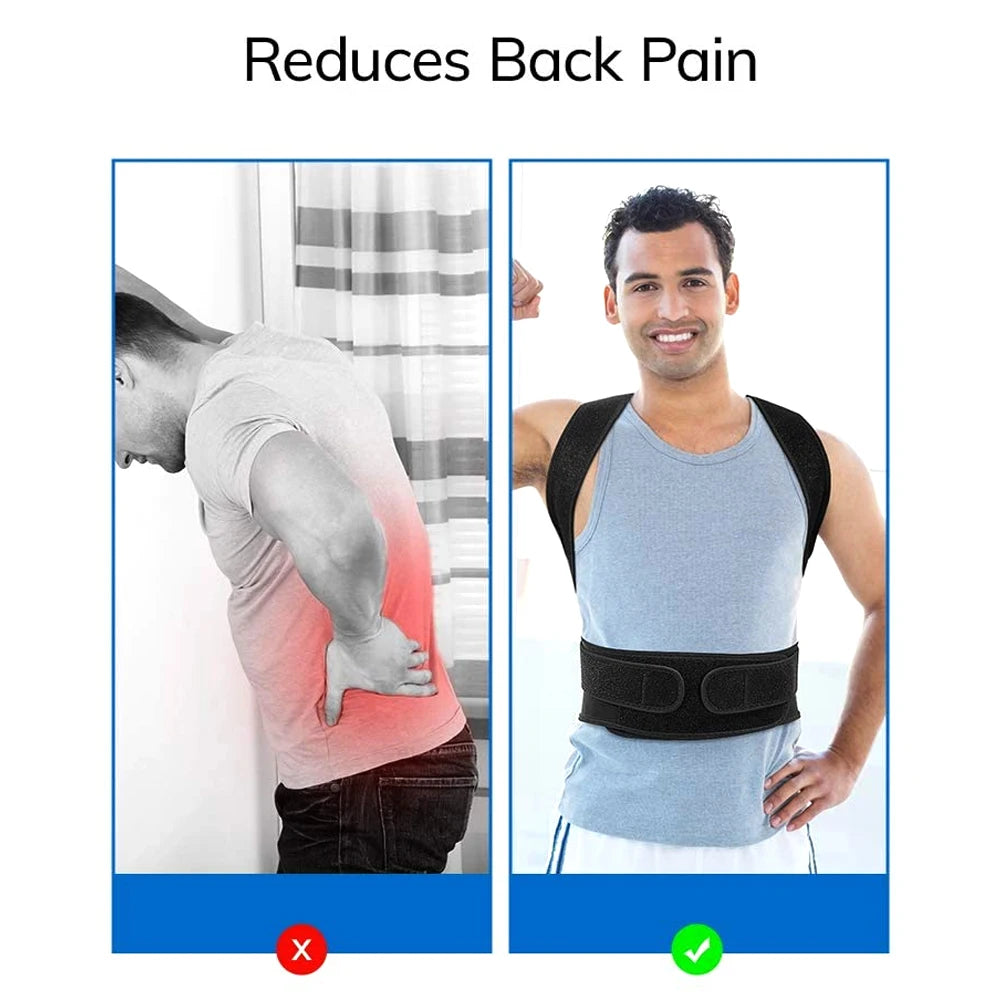 Kweepfull Adjustable Back Brace Posture Corrector For Back Support