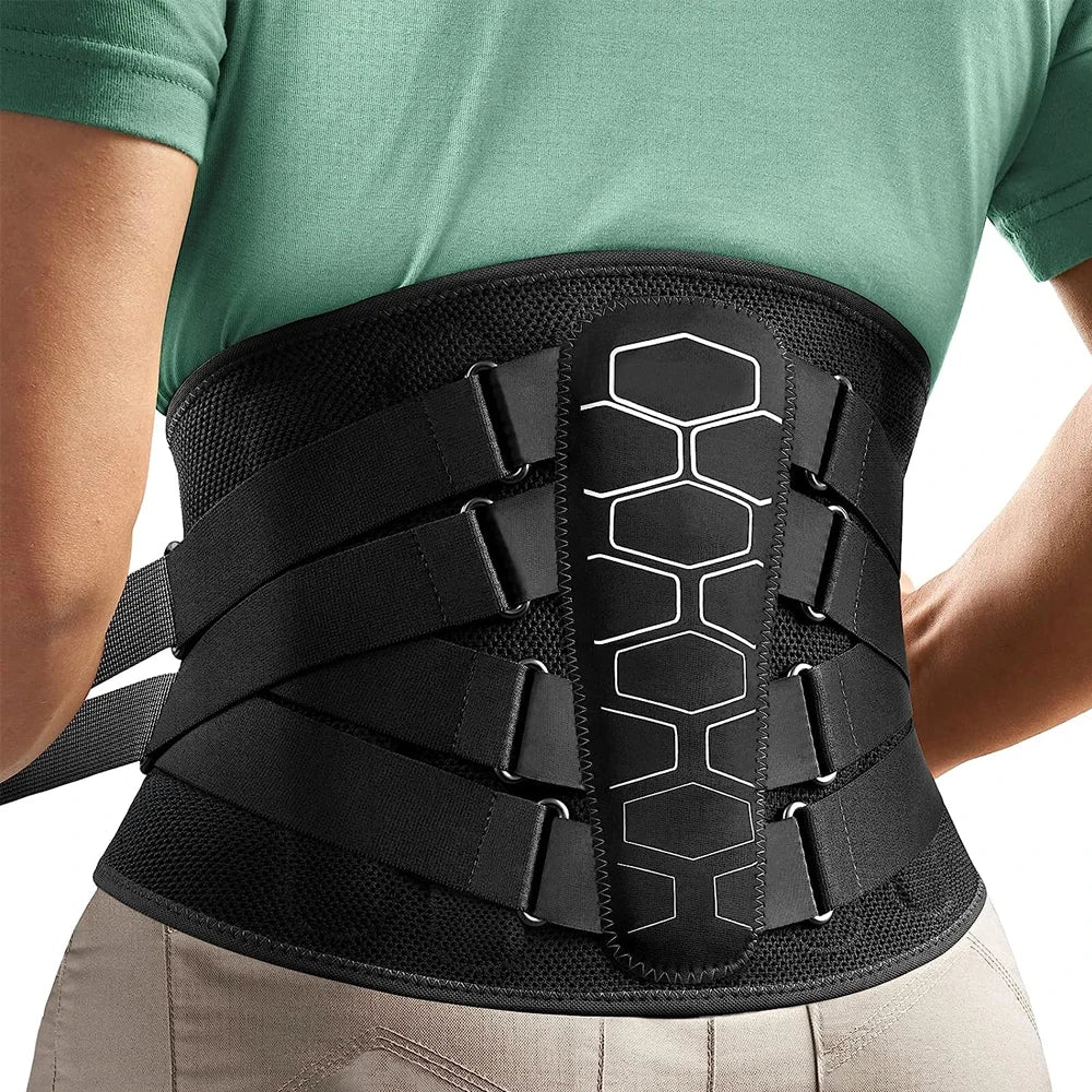 BQQQVV Breathable 3D Knit Lumbar Support Brace Belt