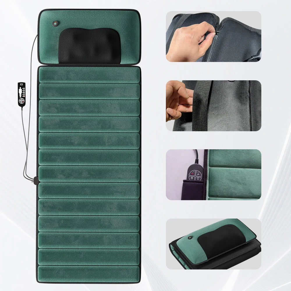 Full Body Massage Mat With Heat And Detachable Massager Pad