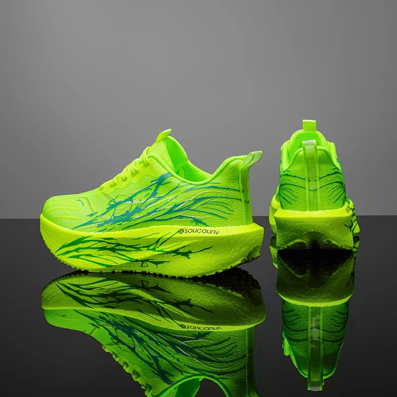 Breathable Lightweight Running Sneakers With Carbon Plate