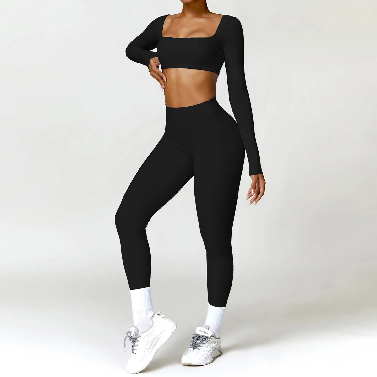 Hearuisavy Women Quick Dry Two Piece Yoga Fitness Athletic Set