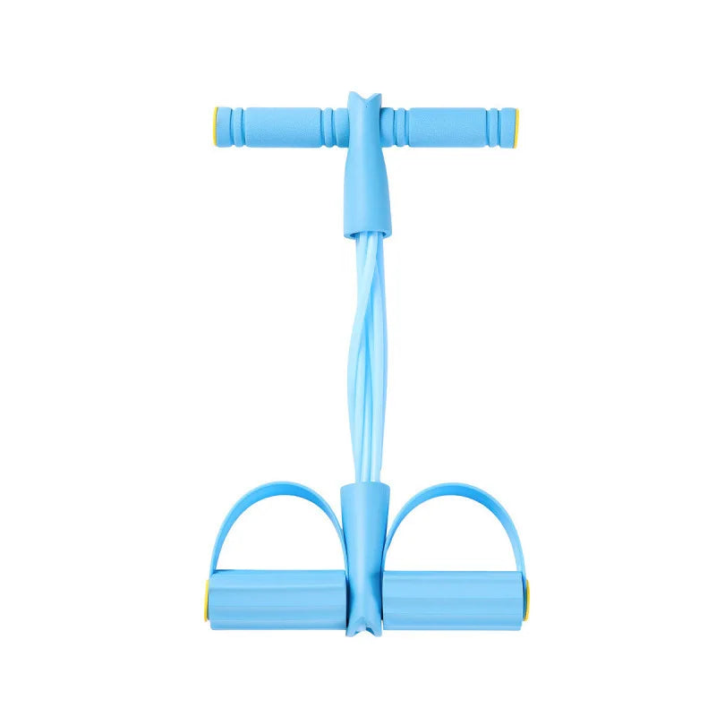 Natural Rubber Pedal Resistance Bands With Handles Multifunctional Yoga Fitness Equipment