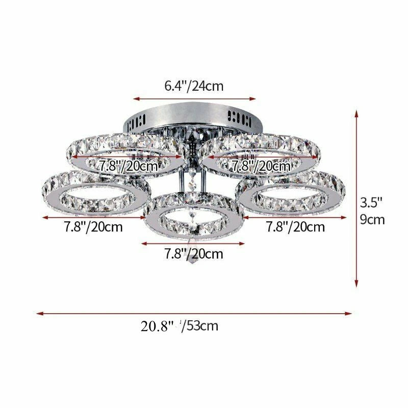 VETRULUS Luxury Crystal Ceiling Fan With Smart App Remote