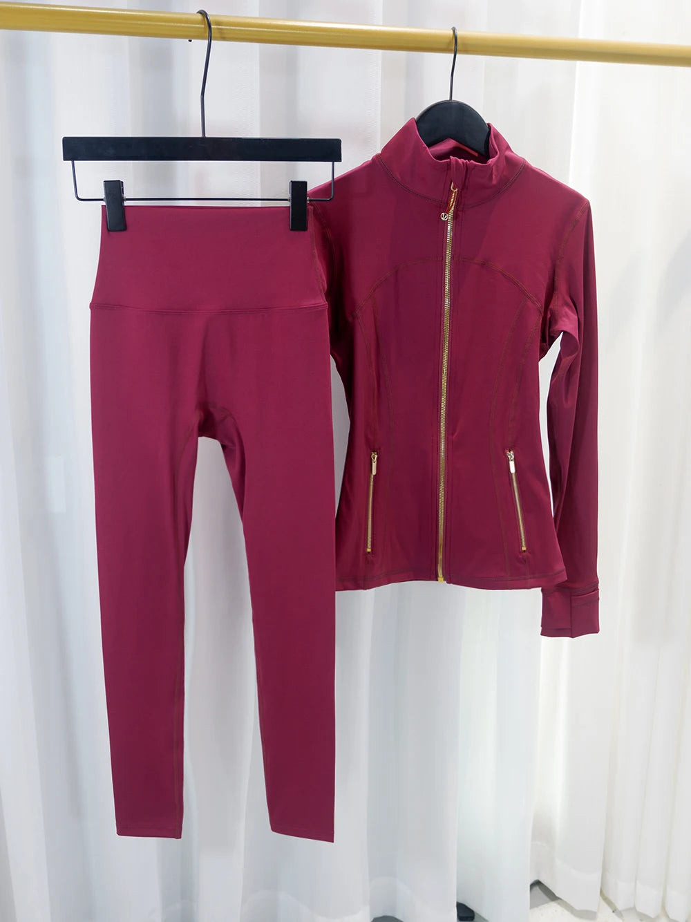 Lulu Flora Women Quick Dry Jacket And Yoga Pants Set