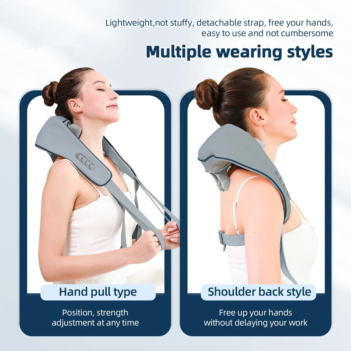 Foreverlily Wireless Neck and Shoulder Kneading Massage Shawl