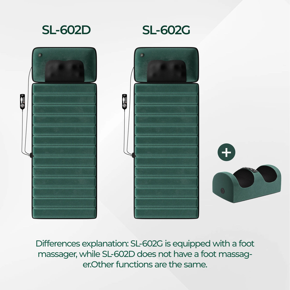 Full Body Massage Mat With Heat And Detachable Massager Pad
