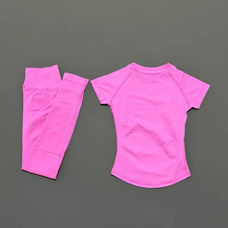 Histello Women Seamless Fitness Set With Butt Lifting Leggings