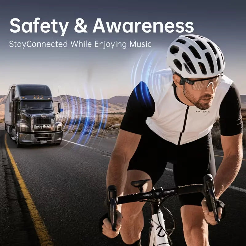 Wireless Bone Conduction Headphones With Microphone And Bluetooth 5.3