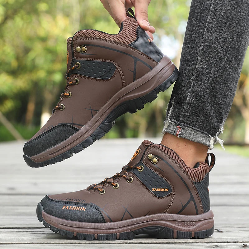 Big Running Men Waterproof Hiking Boots Outdoor Shoe