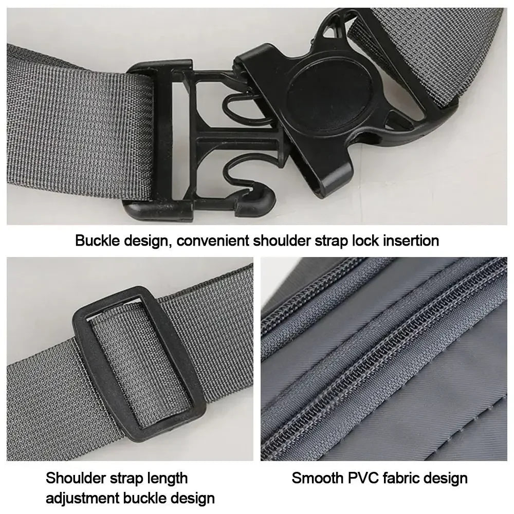 Men Nylon Anti Theft Waist Bag Large Capacity Chest Pack