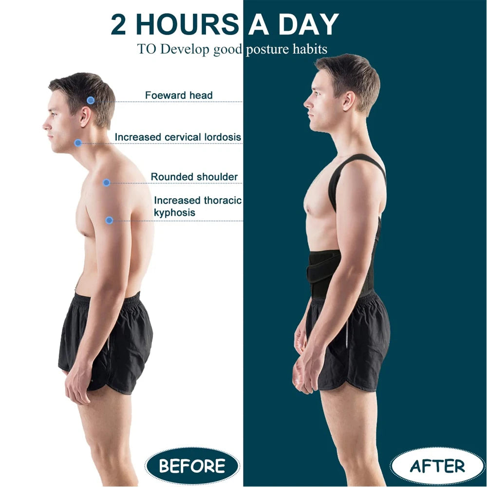 Kweepfull Adjustable Back Brace Posture Corrector For Back Support