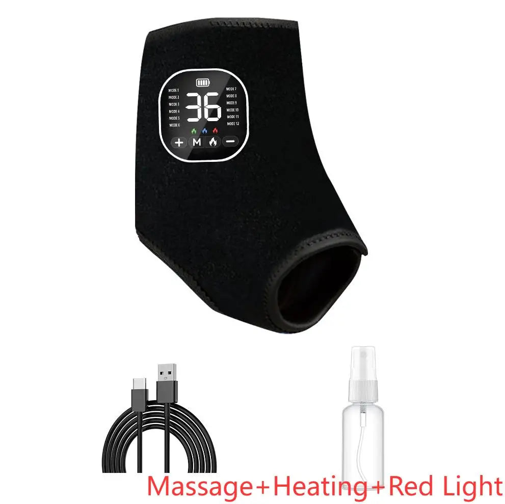 Rechargeable Heated Foot Massager With EMS Muscle Stimulator