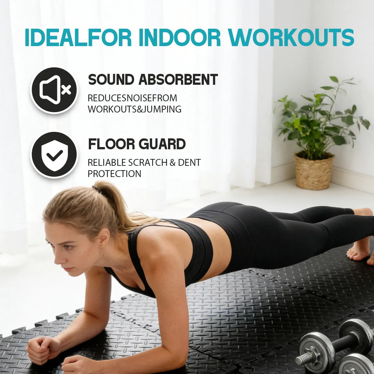 Eva Interlocking Foam Exercise Mat For Home Gym Flooring