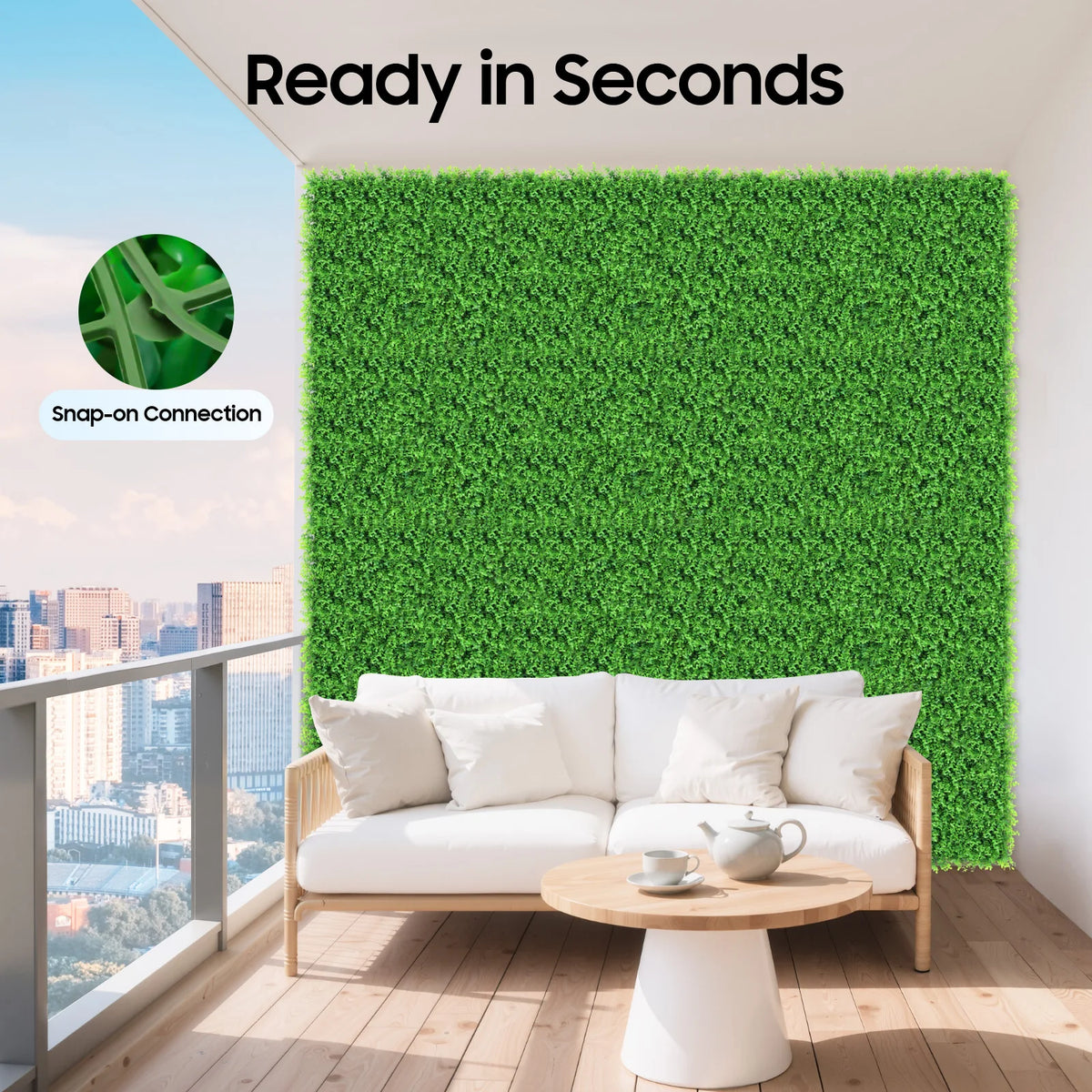 Artificial Boxwood Plant Wall Panel For Home Garden Decoration
