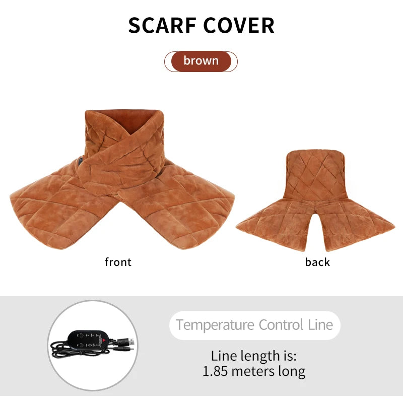 Electric Heating Shoulder Neck Wrap Fatigue Relief Relaxation Massager