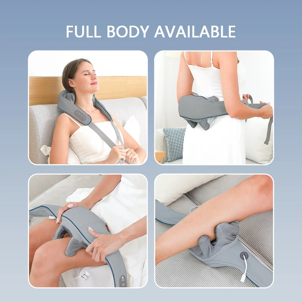 Foreverlily Wireless Neck and Shoulder Kneading Massage Shawl
