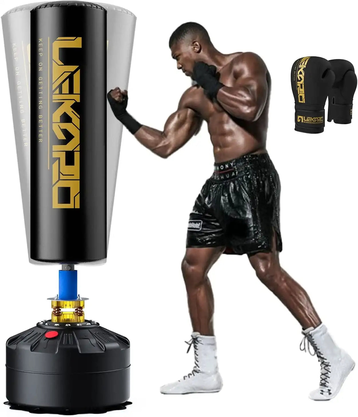 Lekaro Standing Boxing Post With Gloves And Suction Cup