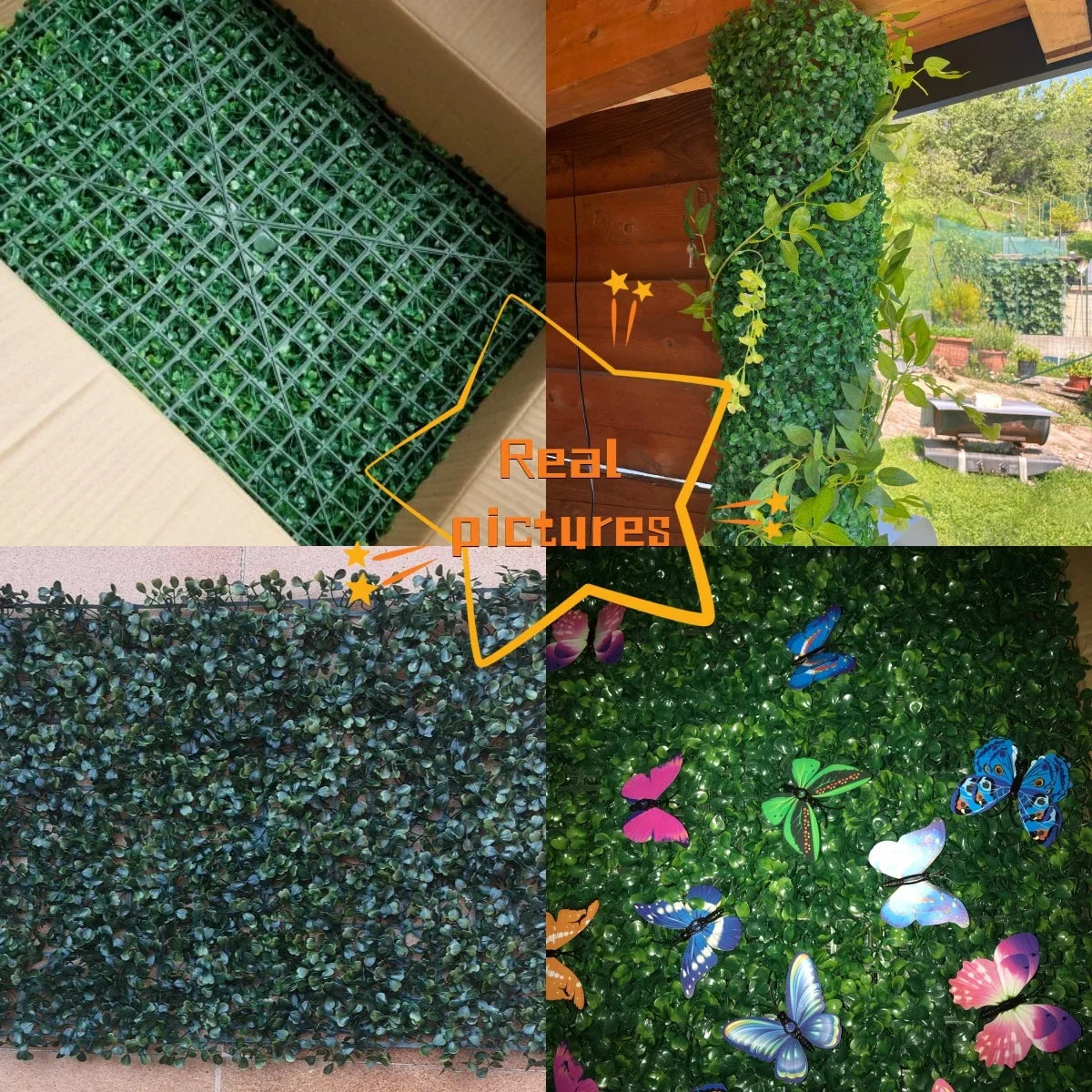 Artificial Hedge Screen Privacy Fence Panels For Garden Decor