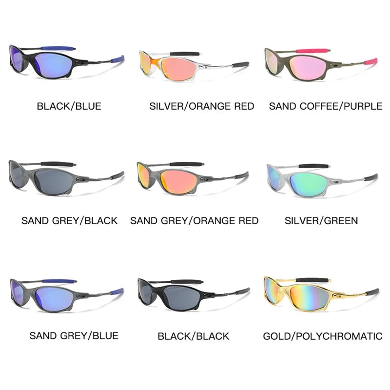 UV400 Sport Sunglasses For Men Women Cycling Eyewear Plastic Frame