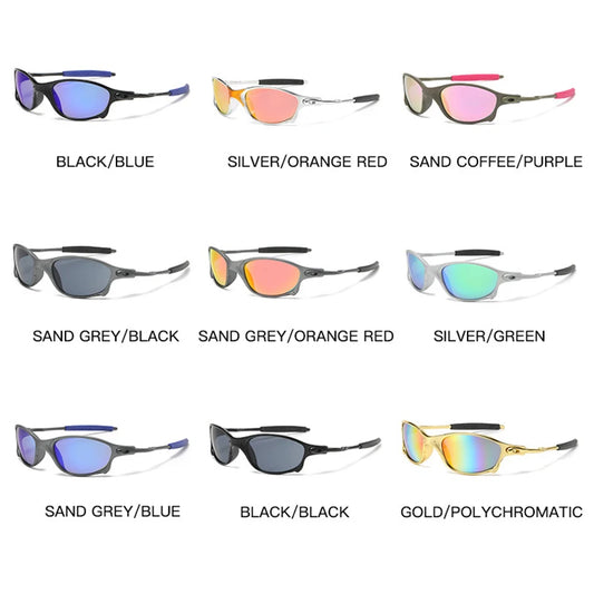 UV400 Sport Sunglasses For Men Women Cycling Eyewear Plastic Frame
