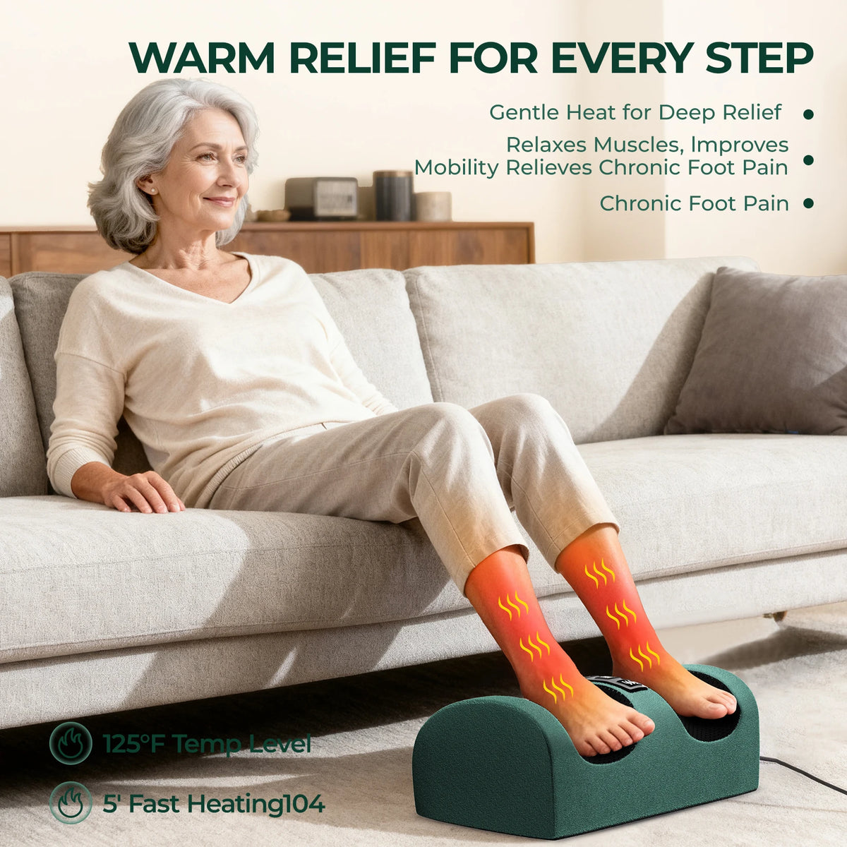 Full Body Massage Mat With Heat And Detachable Massager Pad