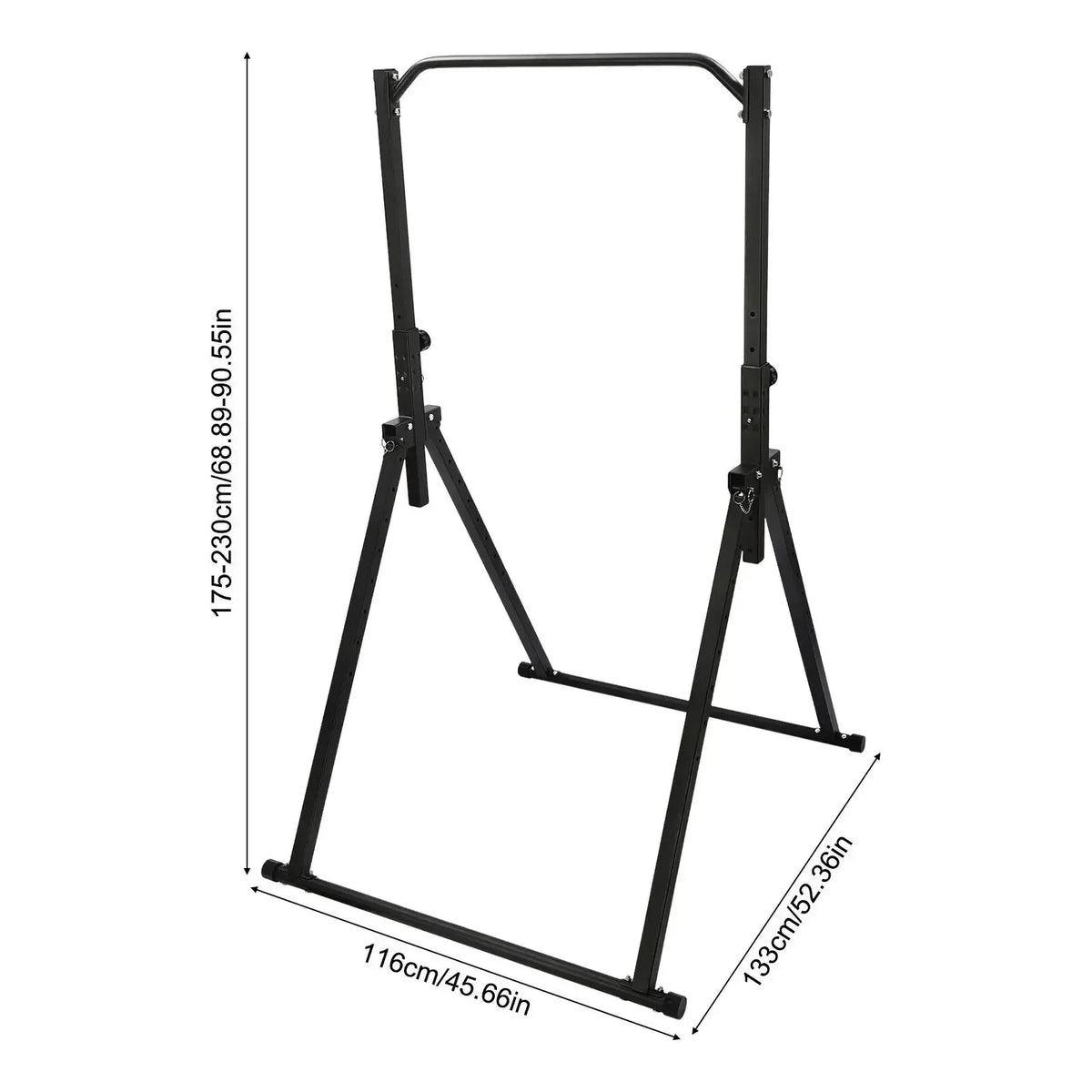 Adjustable Foldable Pull Up Bar With 440 Lb Weight Capacity