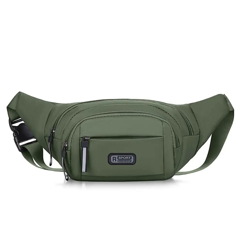 Men Nylon Anti Theft Waist Bag Large Capacity Chest Pack
