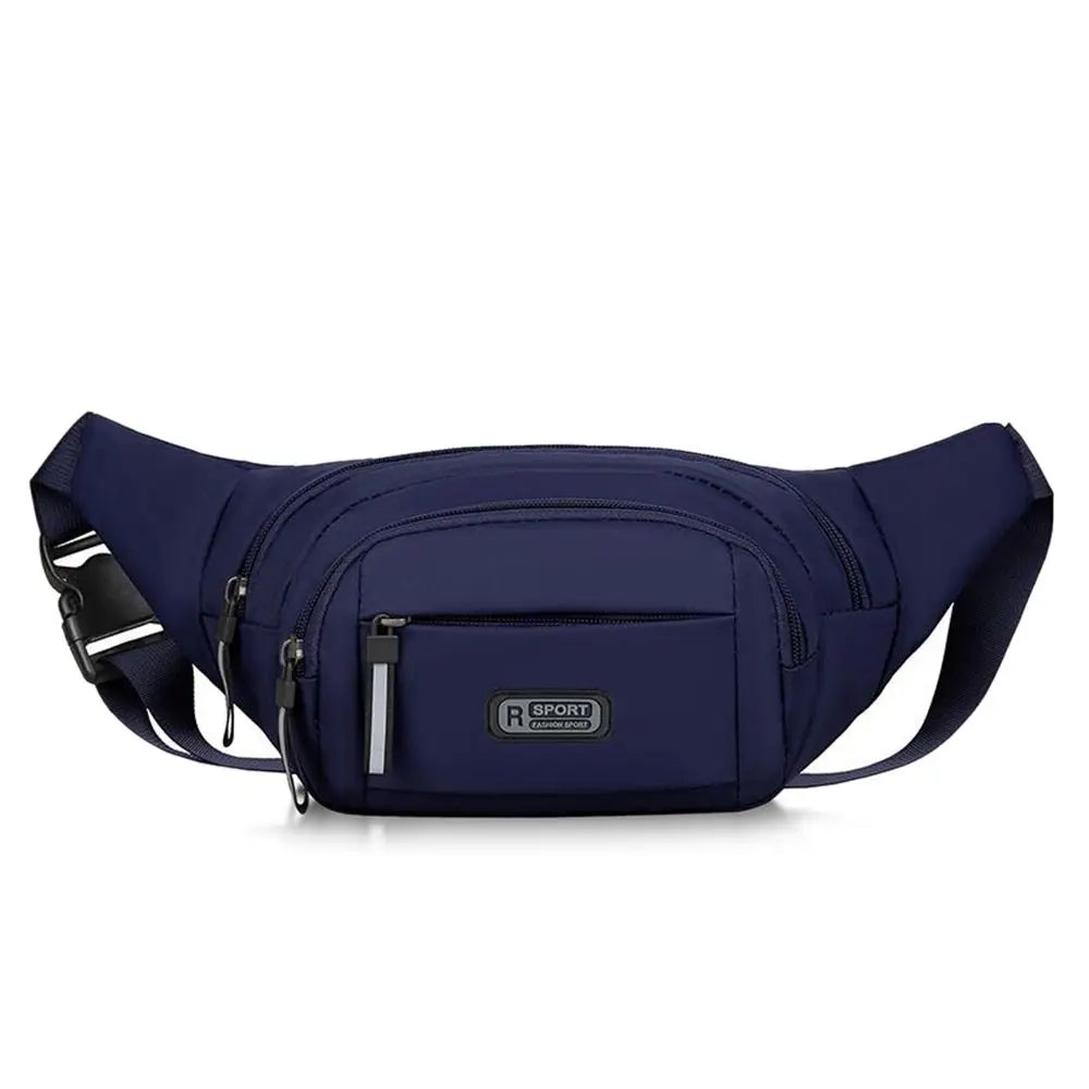 Men Nylon Anti Theft Waist Bag Large Capacity Chest Pack