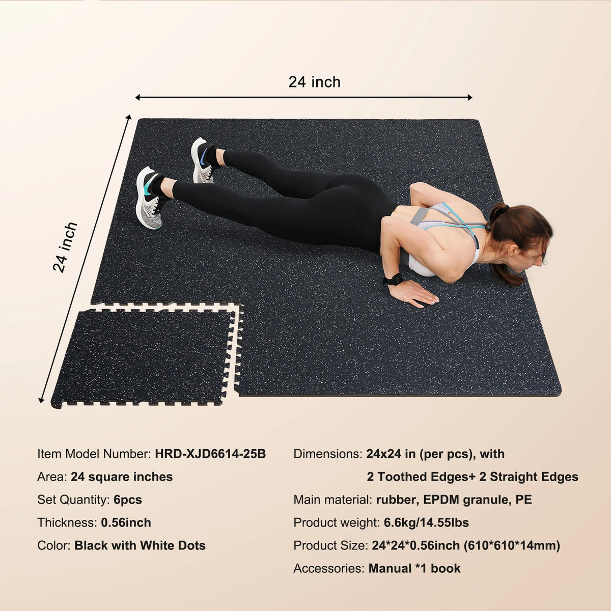 Succebuy Interlocking Rubber Foam Floor Mats For Gym Home