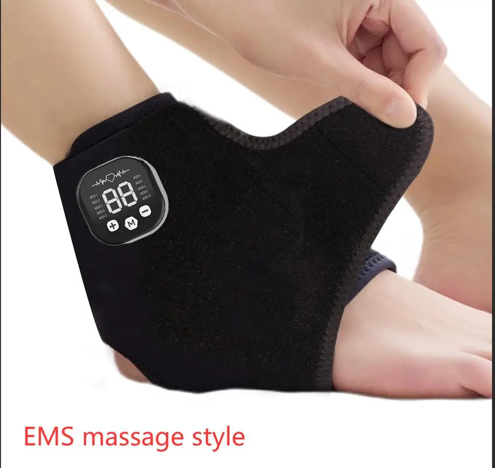 Rechargeable Heated Foot Massager With EMS Muscle Stimulator