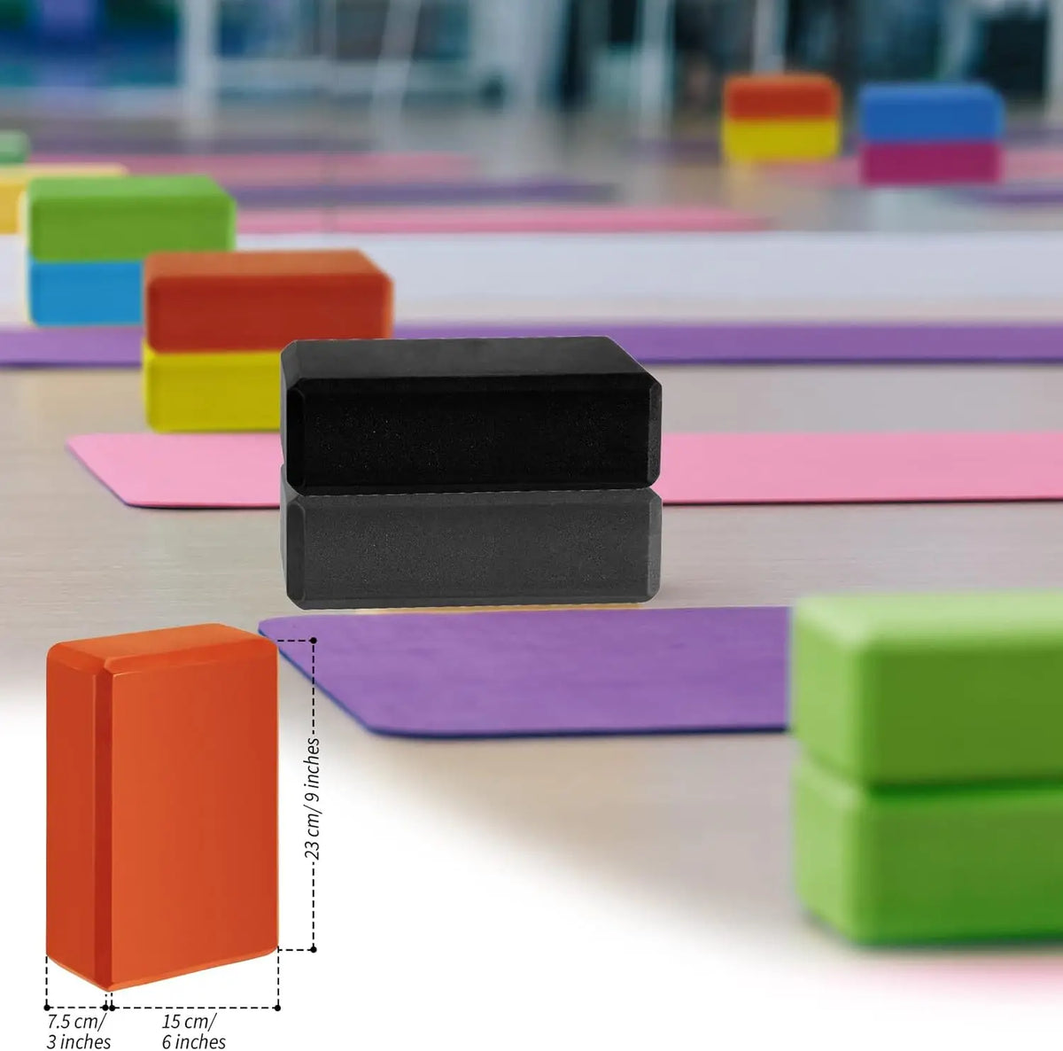 Premium EVA Foam Yoga Blocks for Pilates and Meditation