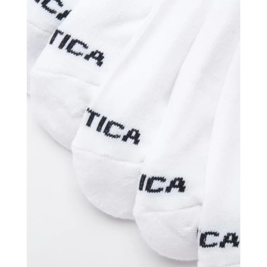 Nautica Mens Low Cut Socks - 8 Pack Soft Stretch Cushioned Athletic Ankle Socks for Men for Sports and Running Size 6-2.5