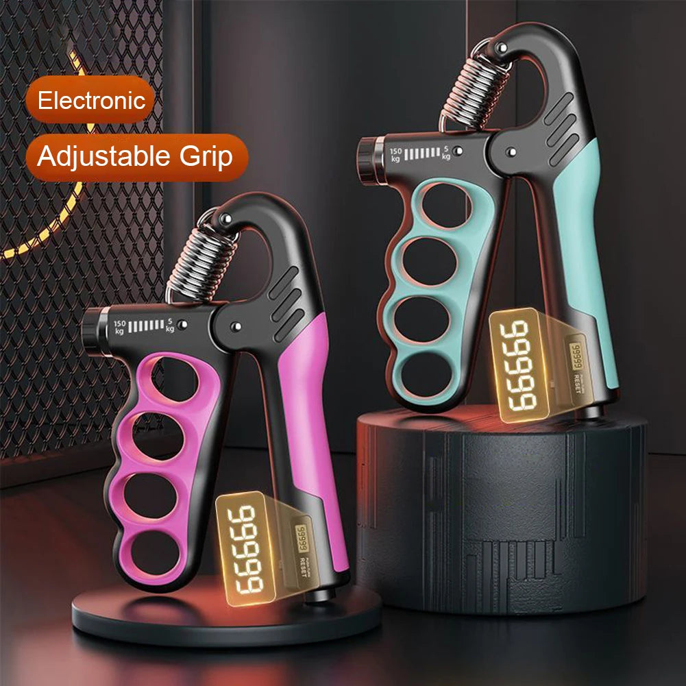 Adjustable Ergonomic Hand Grip Strengthener With Resistance Counter