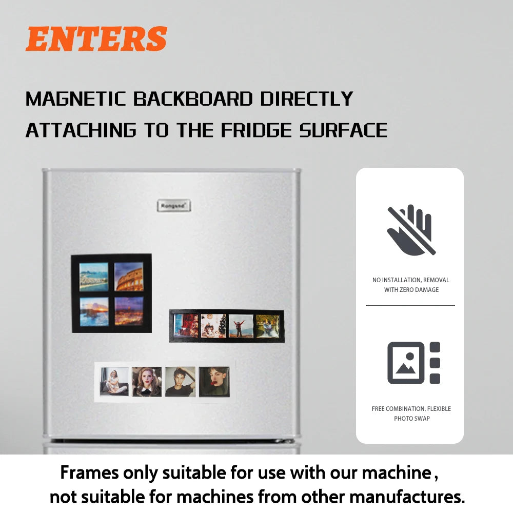 Wonderful Blank Photo Frames Magnetic Refrigerator Inserts Set Of 10